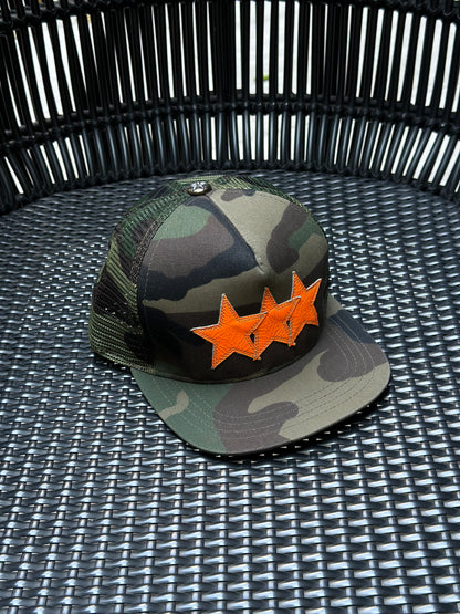 Chrome hearts - Star leathers camo trucker cap