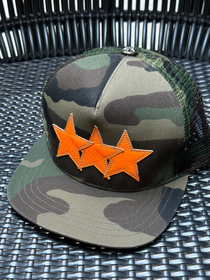 Chrome hearts - Star leathers camo trucker cap