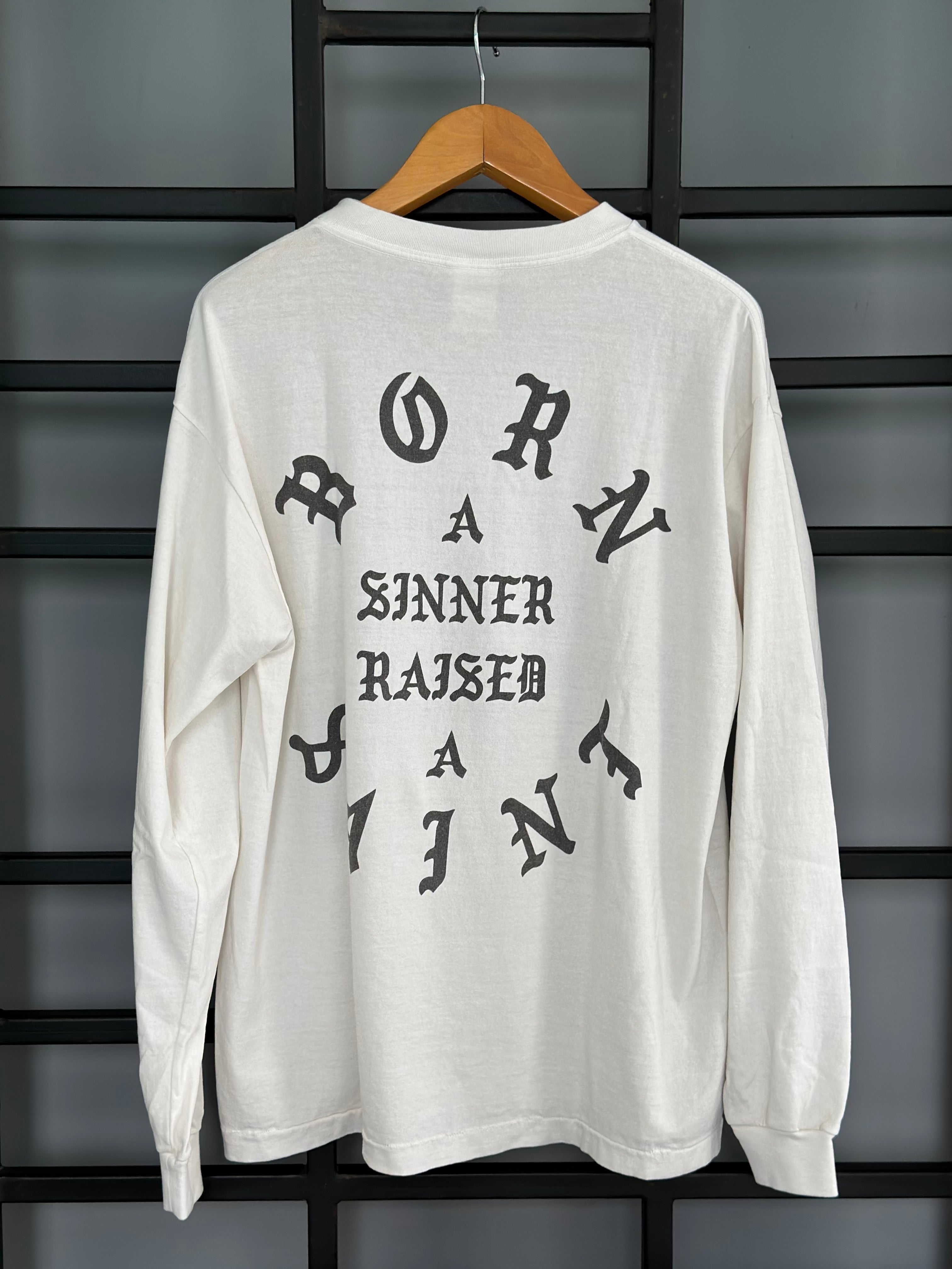 Saint michael - Born a sinner raised a saint long sleeve