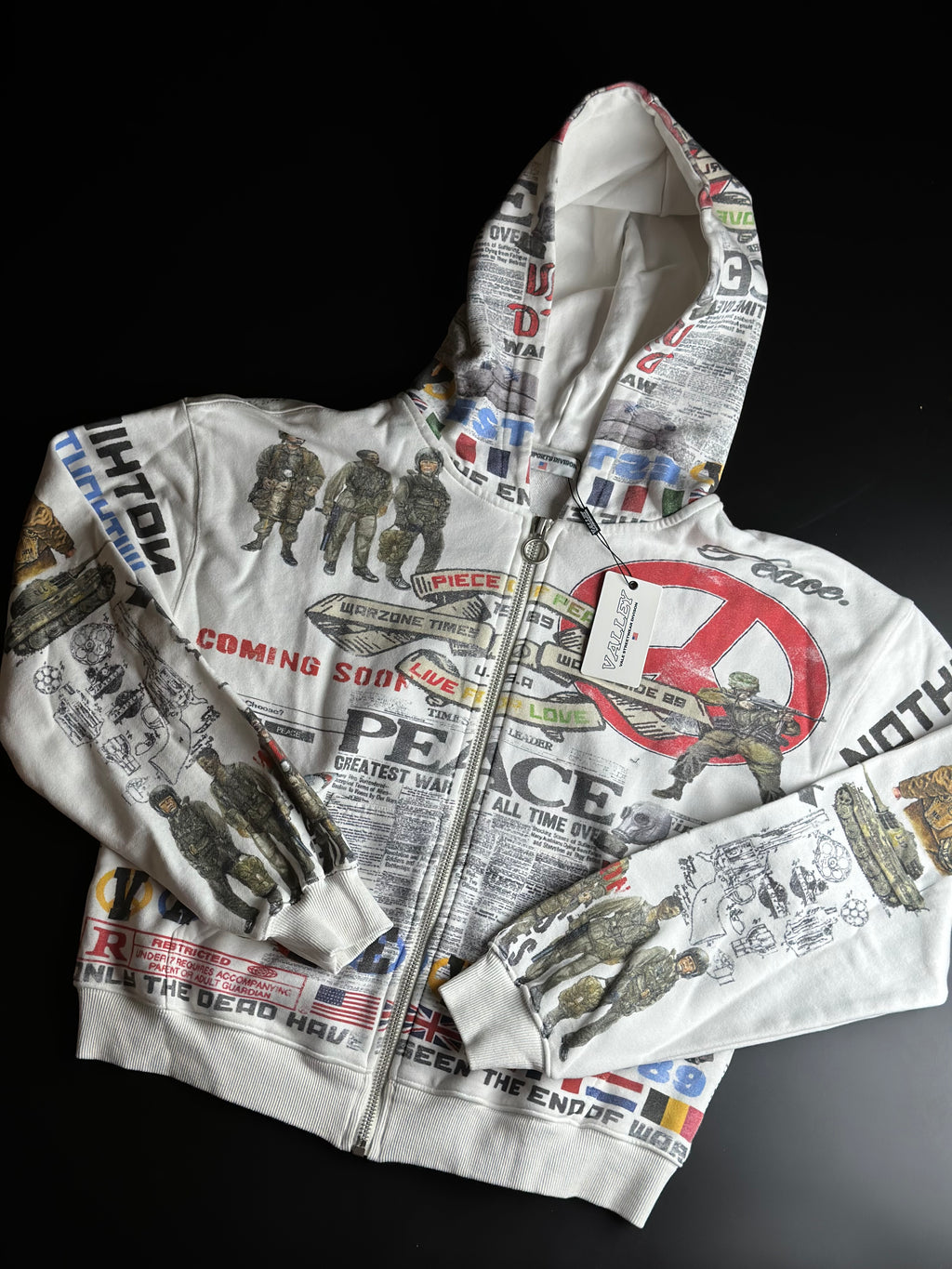 Vale Forever - Peace Zip Up Hoodie