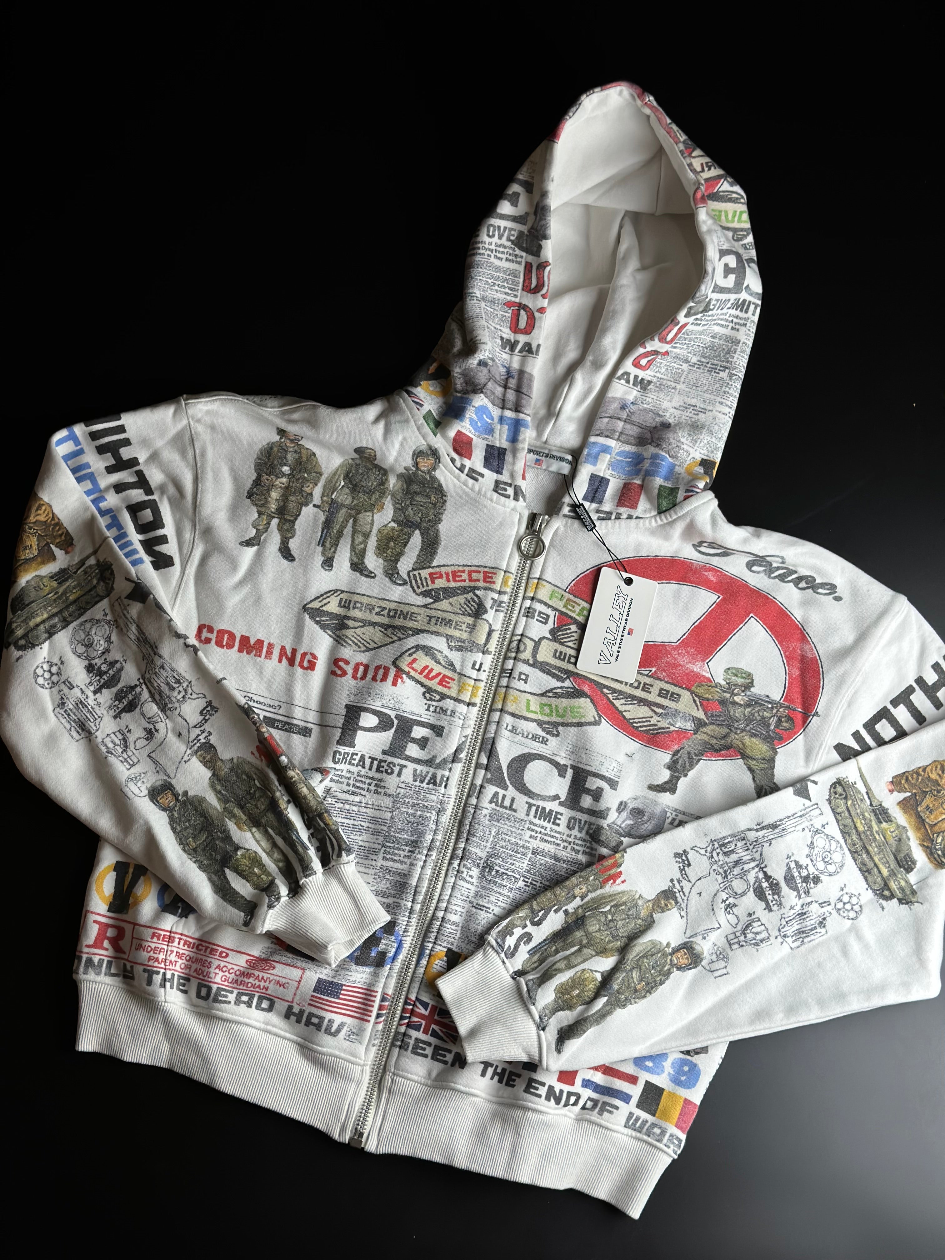 Vale Forever - Peace Zip Up Hoodie