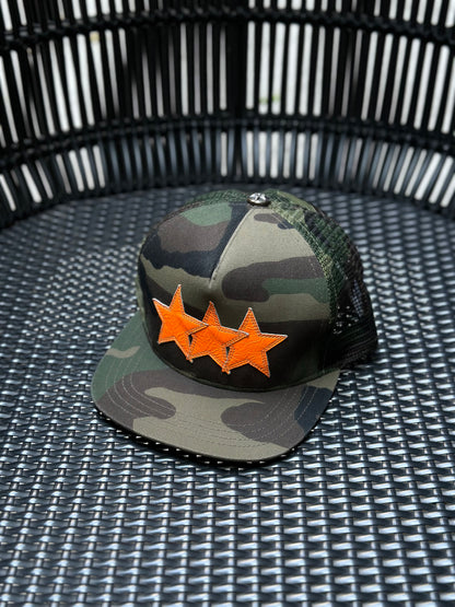 Chrome hearts - Star leathers camo trucker cap