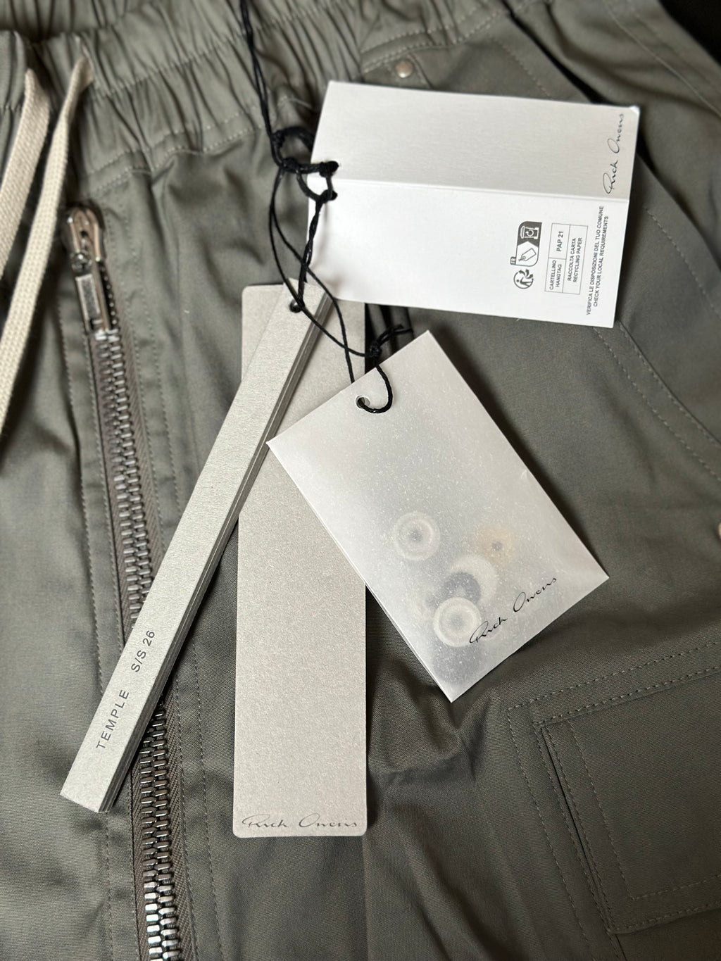 Rick owens - Cargobela Poplin Shorts