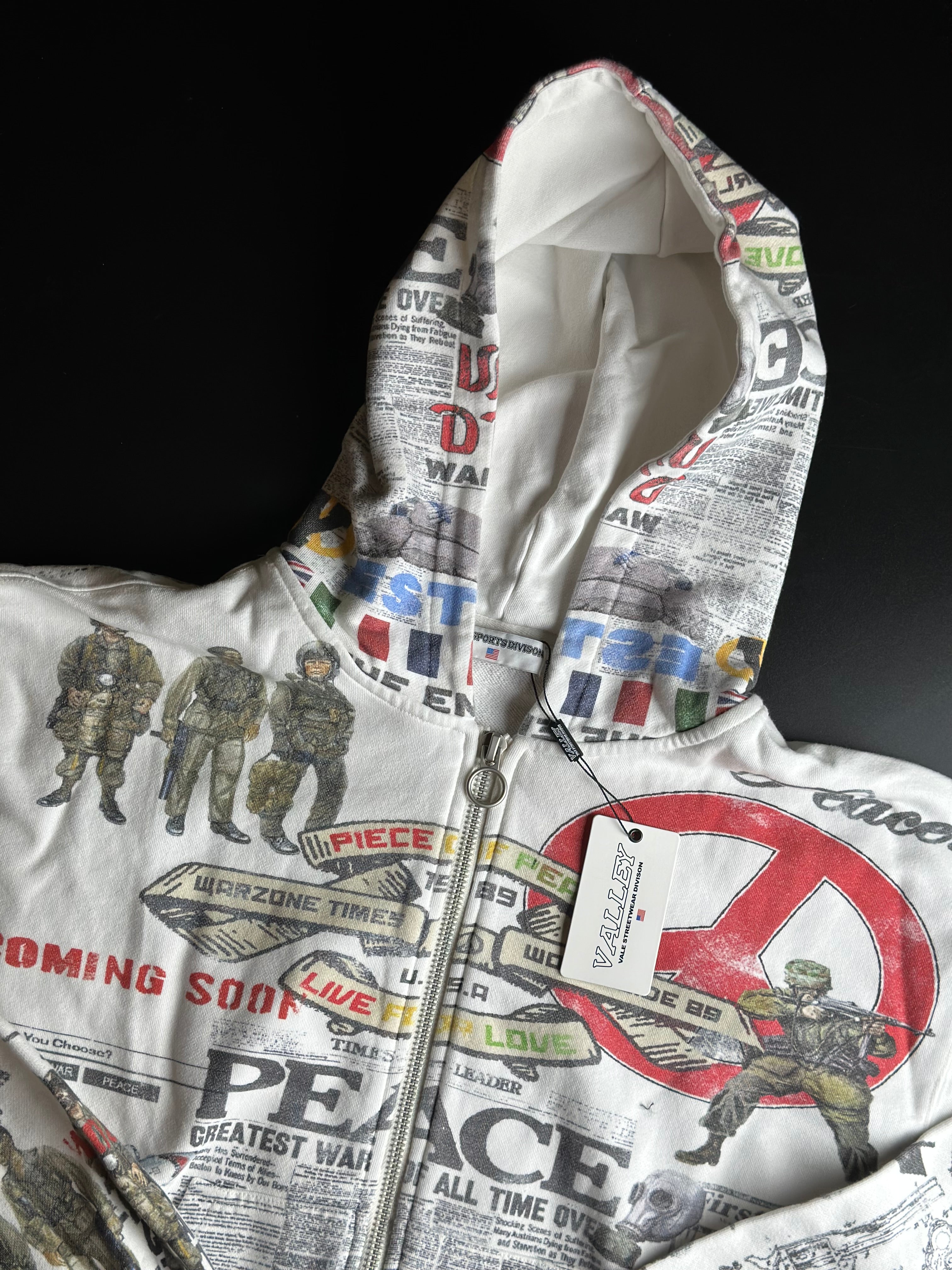 Vale Forever - Peace Zip Up Hoodie