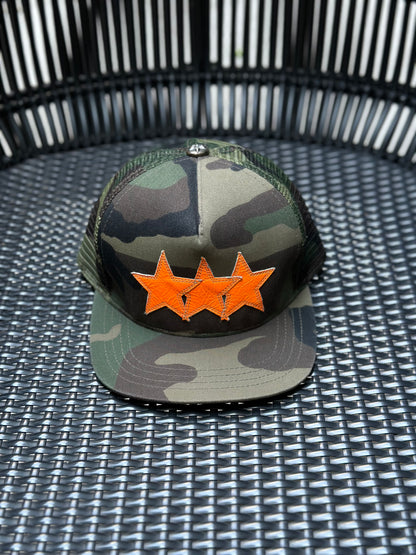 Chrome hearts - Star leathers camo trucker cap